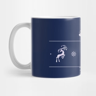 Christmas Tree and Reindeers Mug